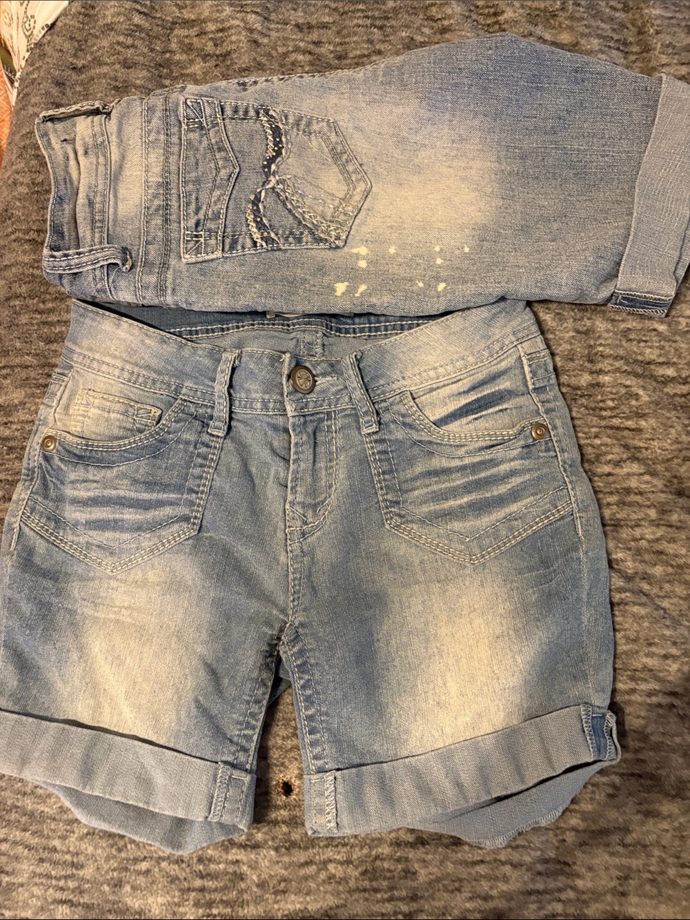 No Boundaries Light Blue stretch Denim Shorts Bundle